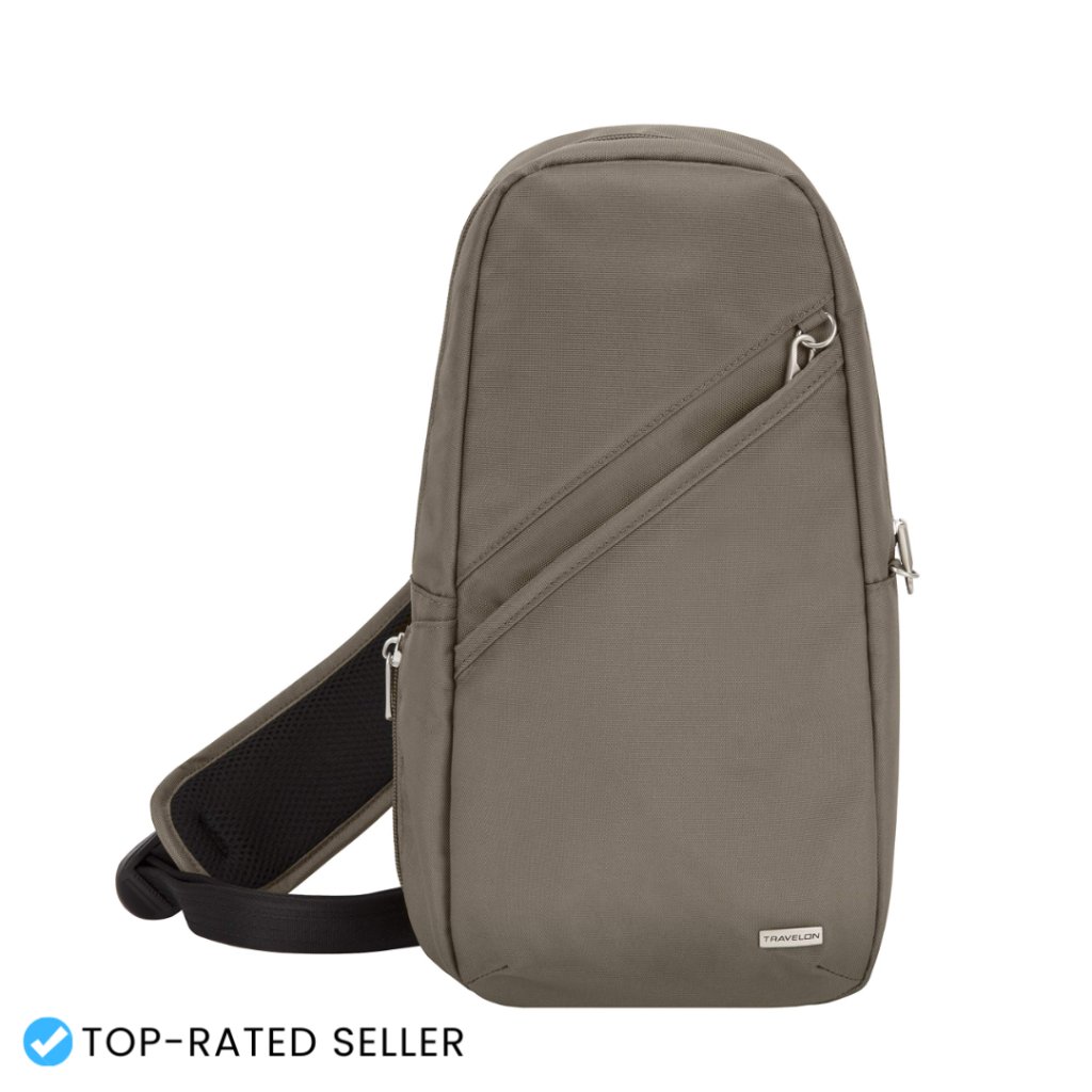 Anti-Theft Sling Bag Crossbody Secure Travel Lightweight Durable Polyester